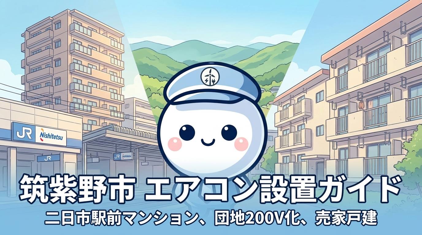 福岡県筑紫野市のエアコン工事ガイド