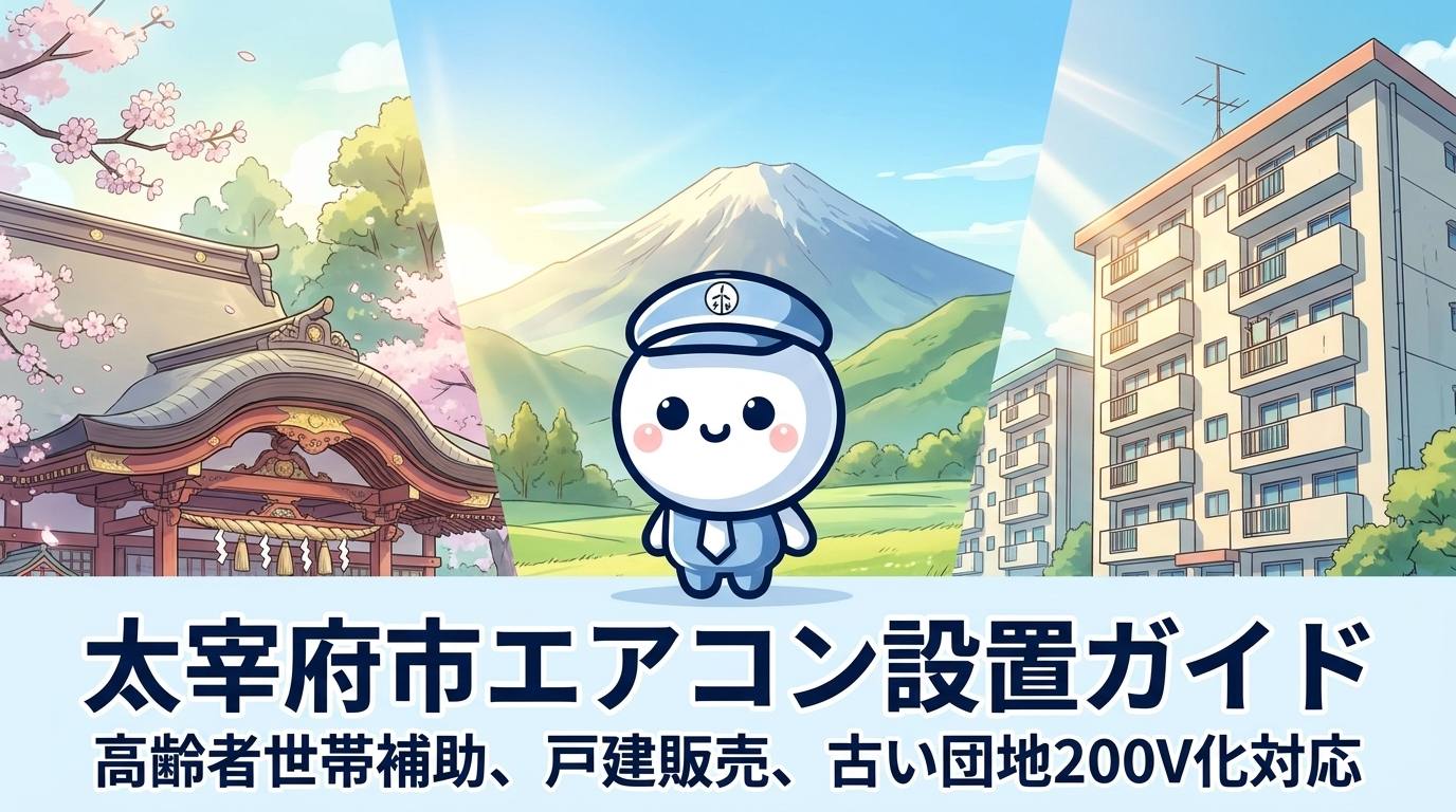 福岡県太宰府市のエアコン工事ガイド