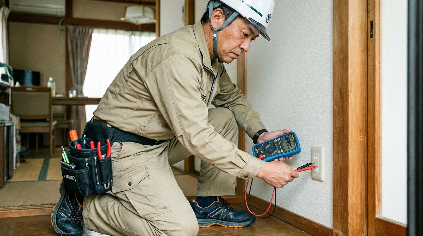 電気設備の点検イメージ