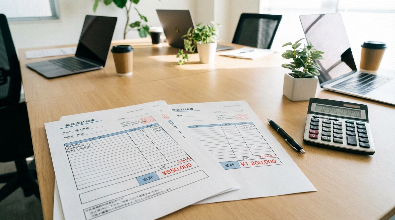 高額な修理請求書のイメージ