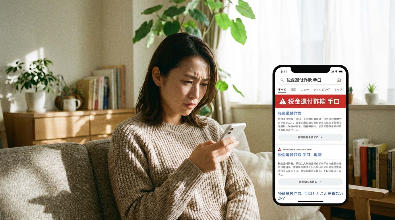 悪質業者のトラブルに困る女性