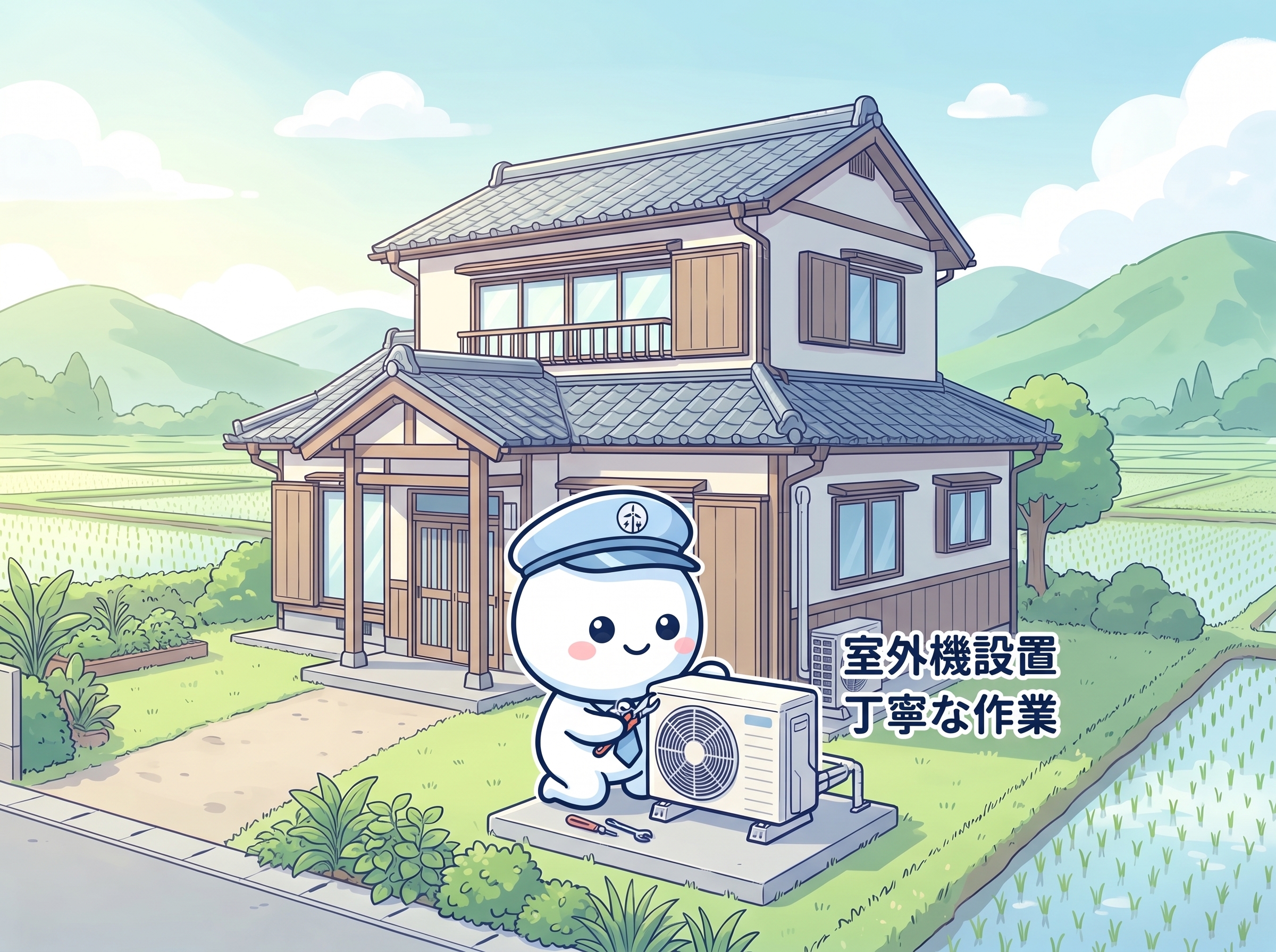 久山町の戸建て中心の住宅地イメージ