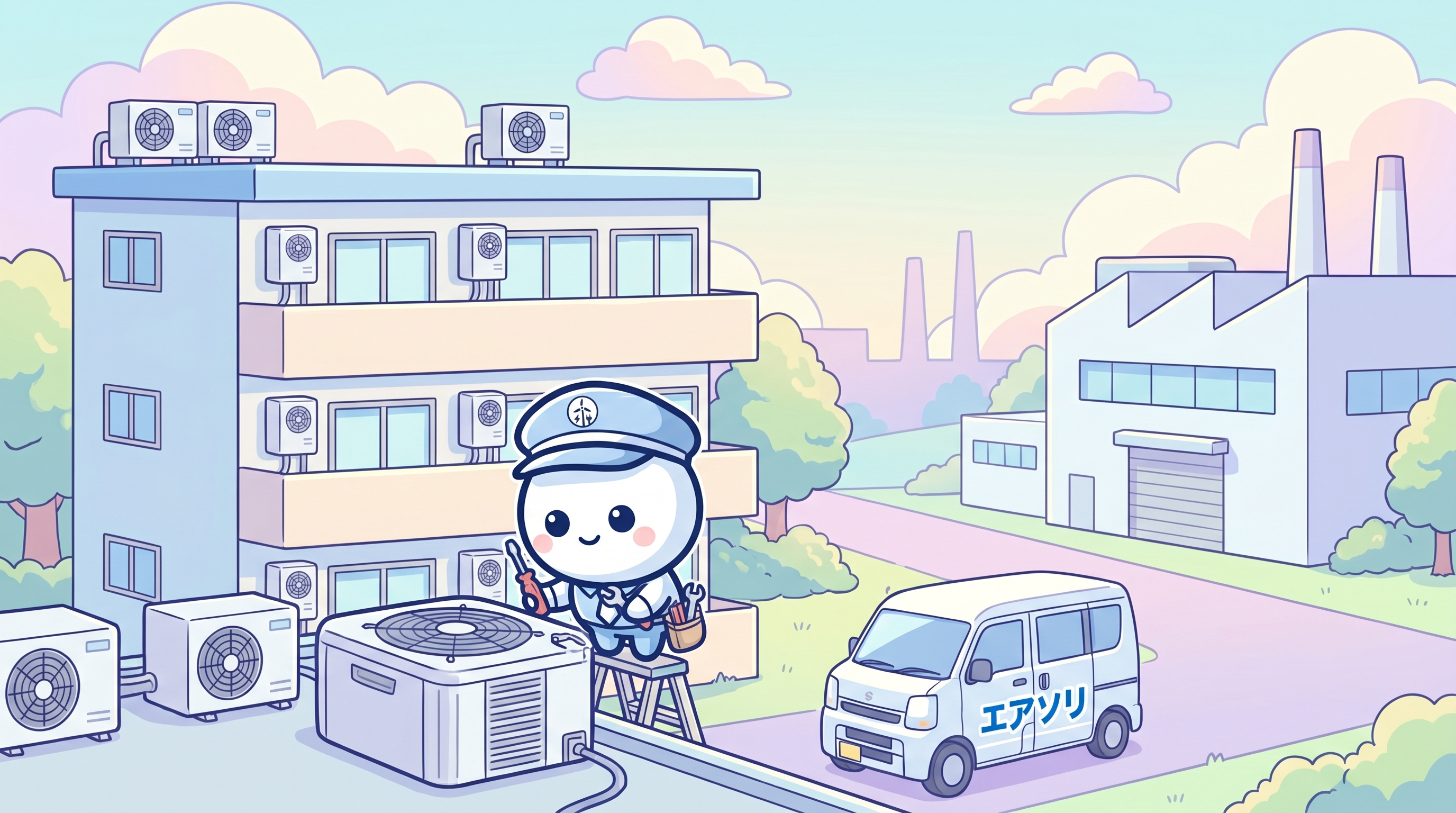 久山町の工場と社員寮イメージ