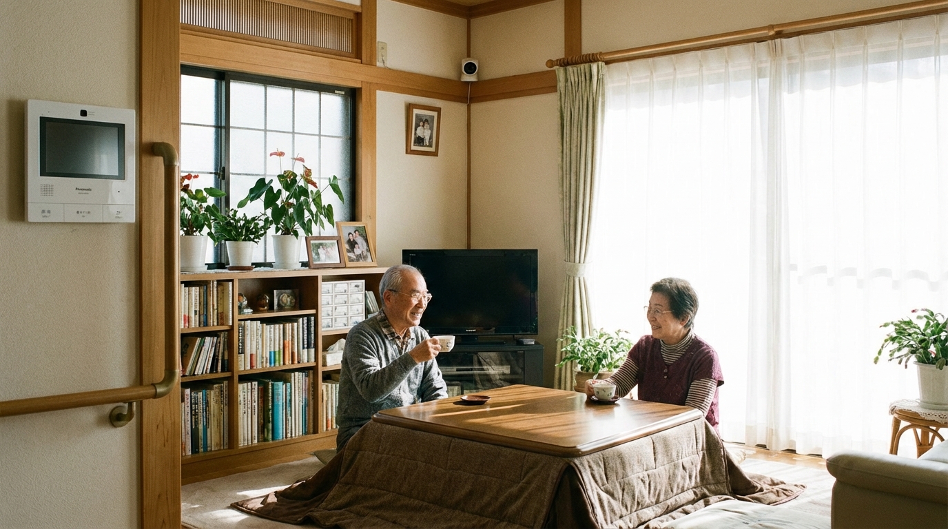 高齢者が安心して暮らすリビング