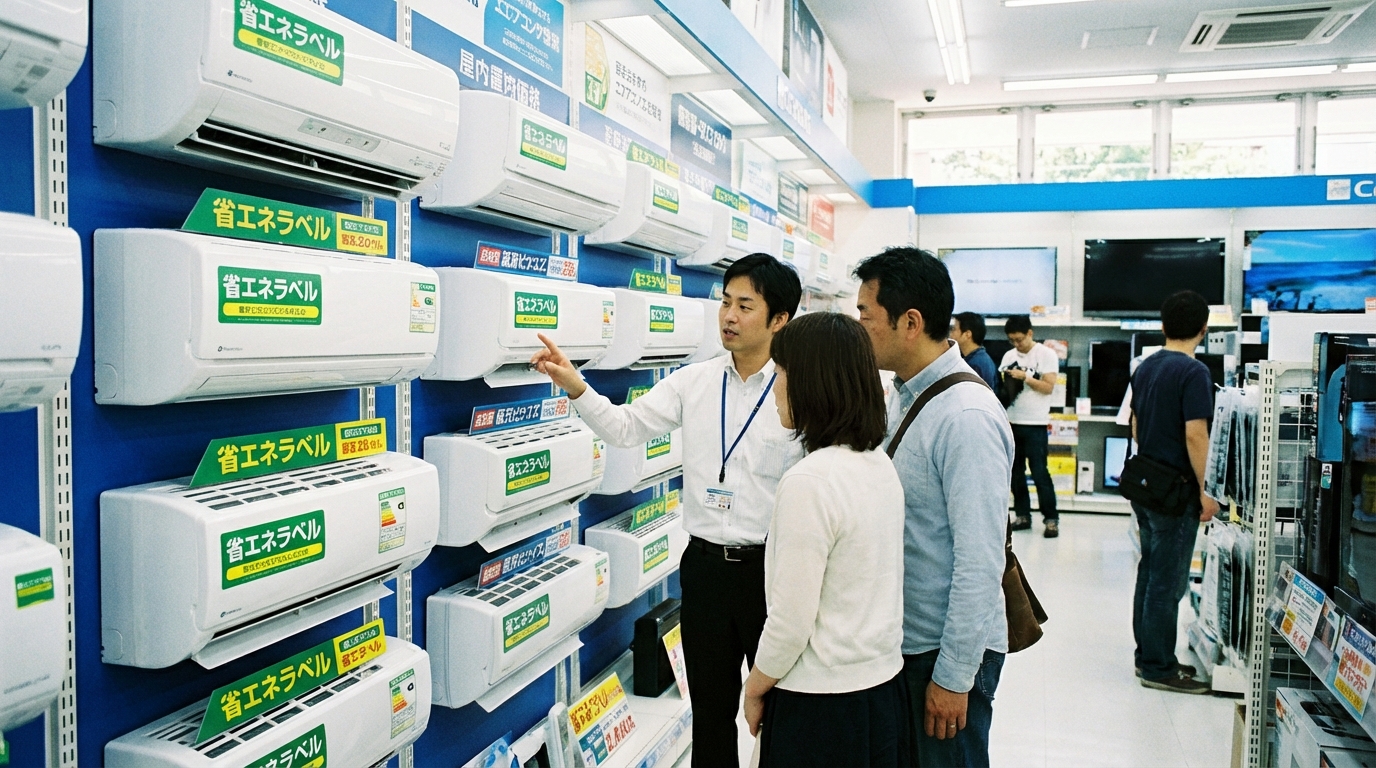 エアコン工事の季節別需要のイメージ