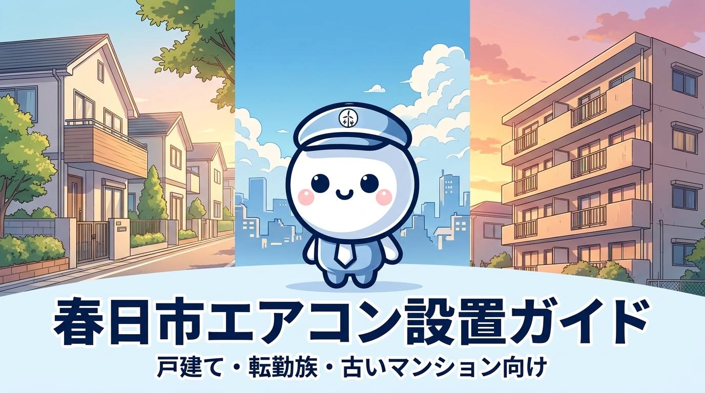 福岡県春日市のエアコン工事ガイド