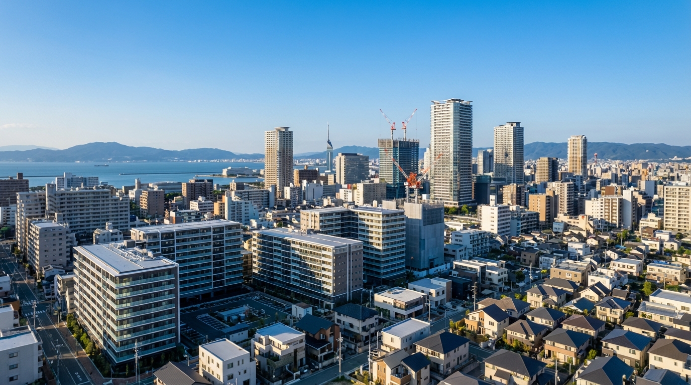 福岡市の地価上昇と住宅設備投資