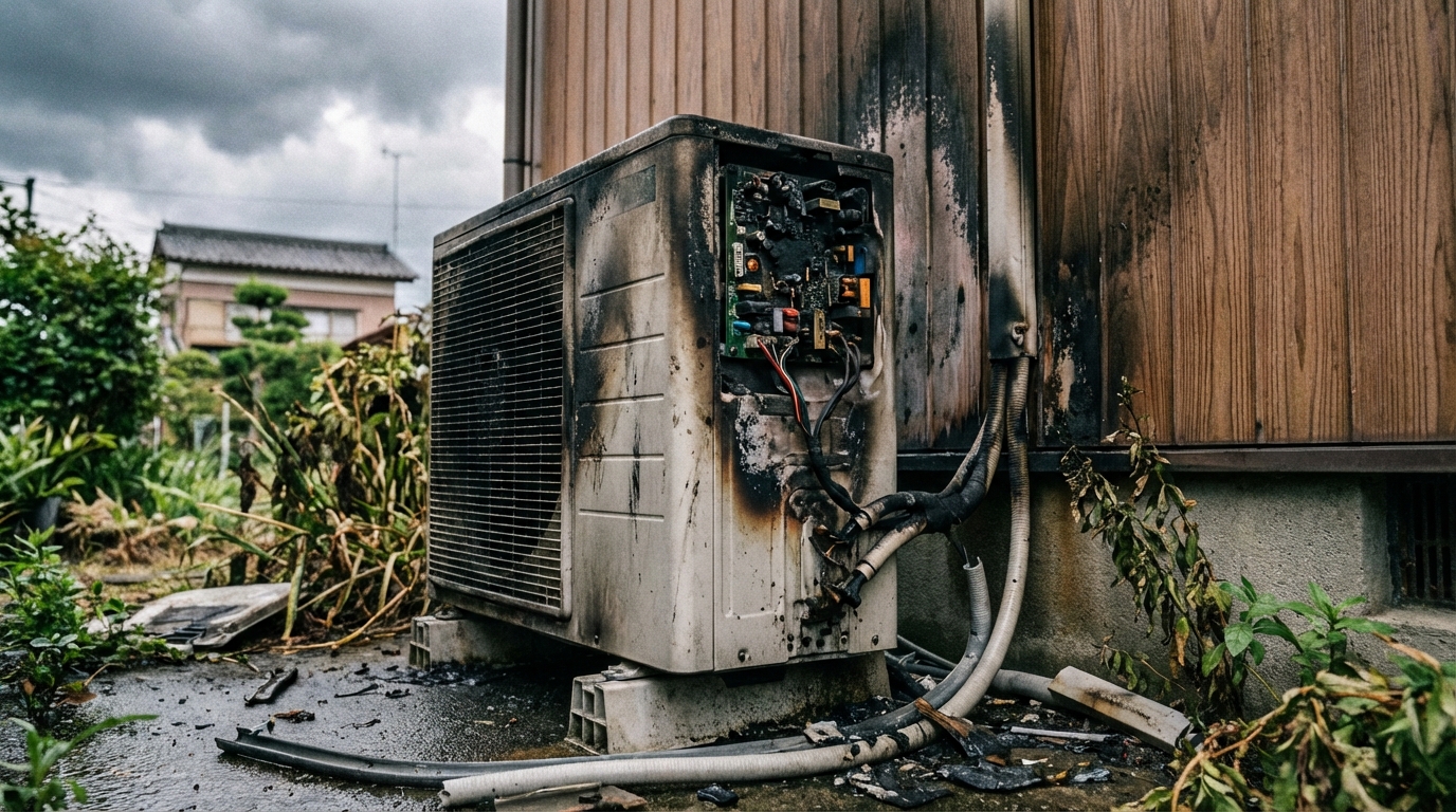 落雷による家電被害