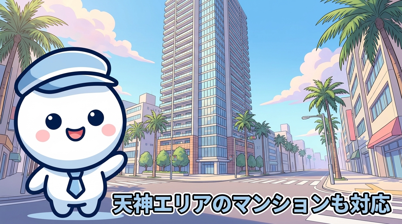 天神エリアのマンションも対応：中央区都心の分譲マンション