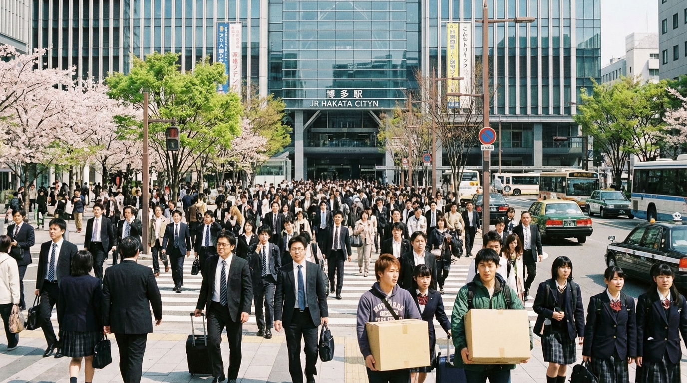 福岡市の転入・転出データと引っ越し需要