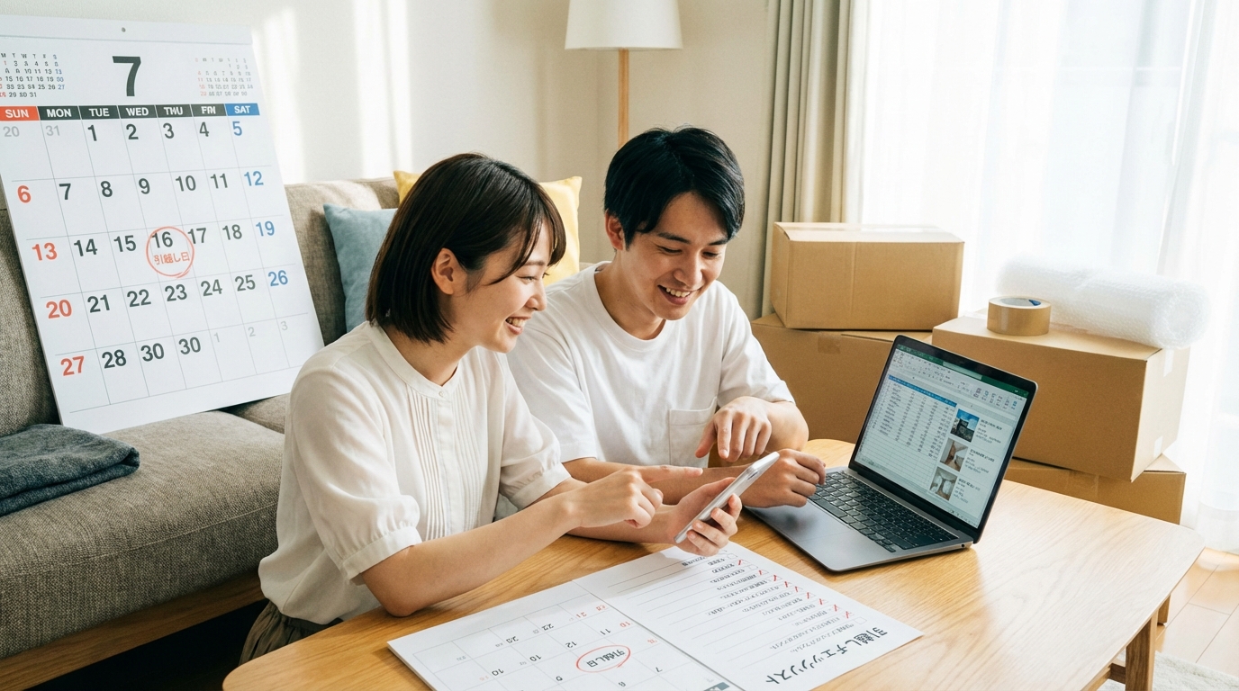 お得に工事するためのカレンダーイメージ