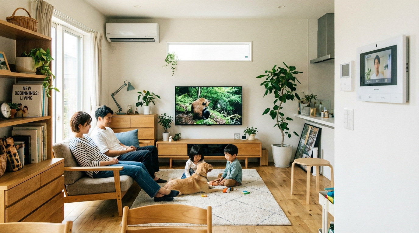 すべての設備が整った新居
