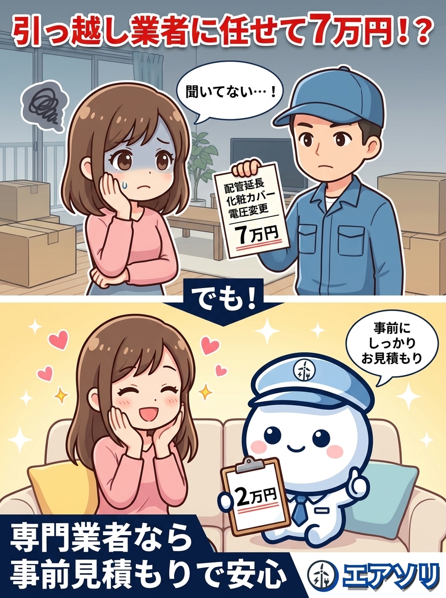 引っ越しのエアコン取り付け業者選びガイド
