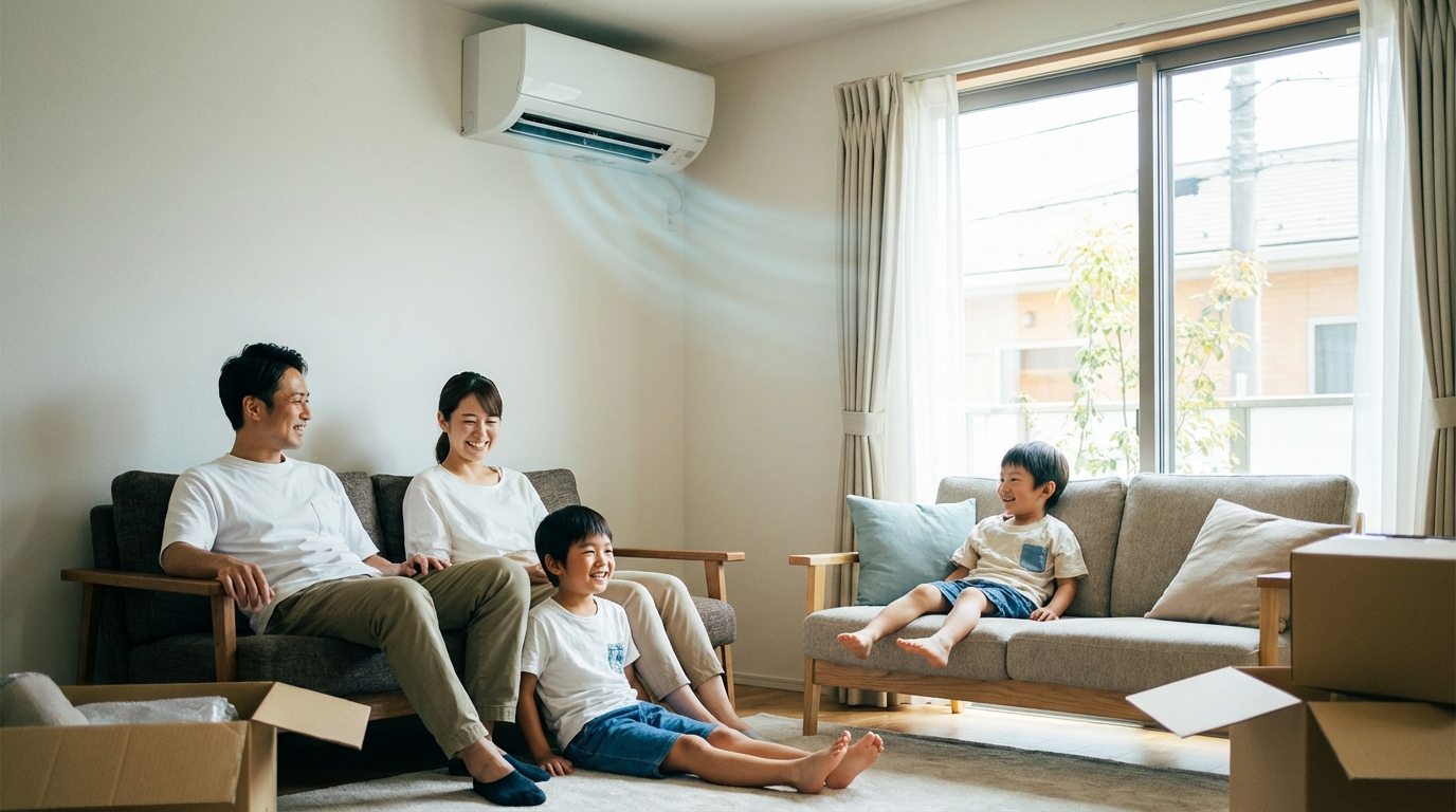 快適なエアコンのある暮らし