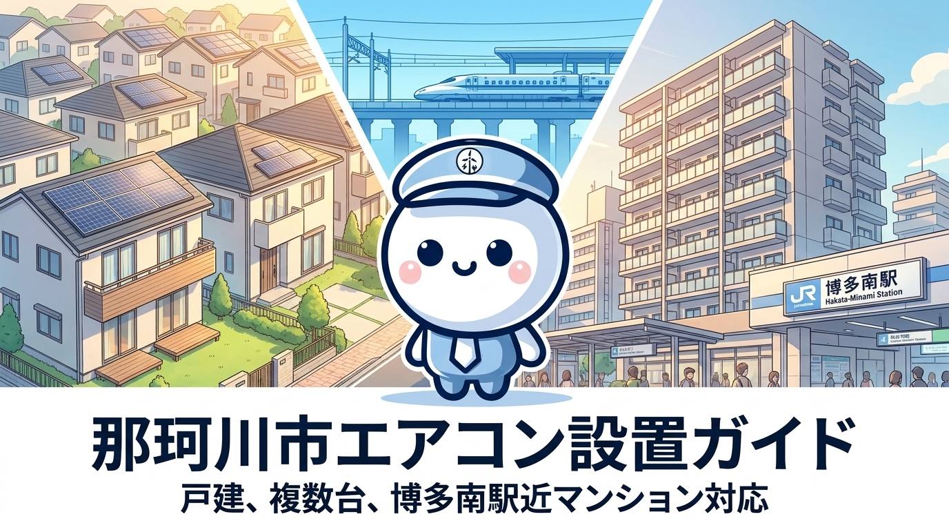 福岡県那珂川市のエアコン工事ガイド