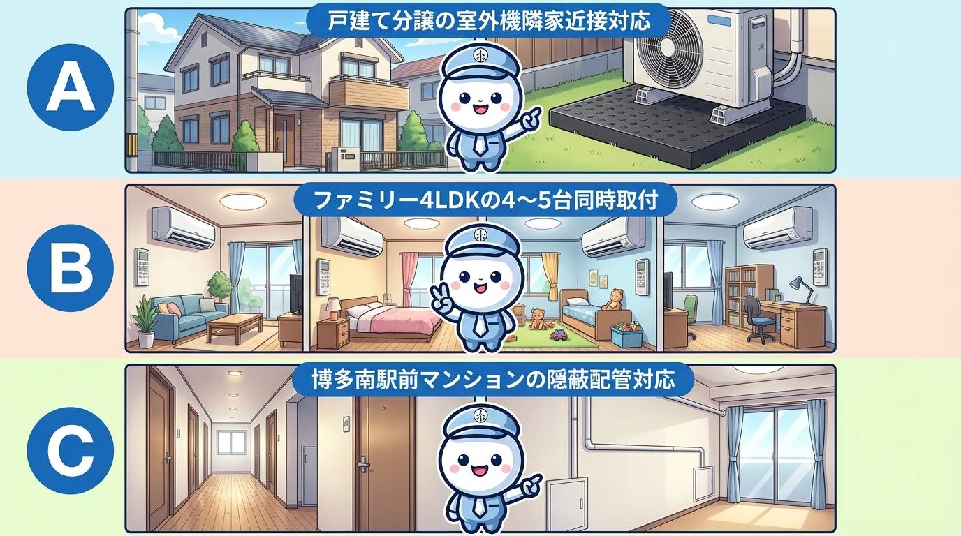 那珂川市でよくある工事3パターンの比較