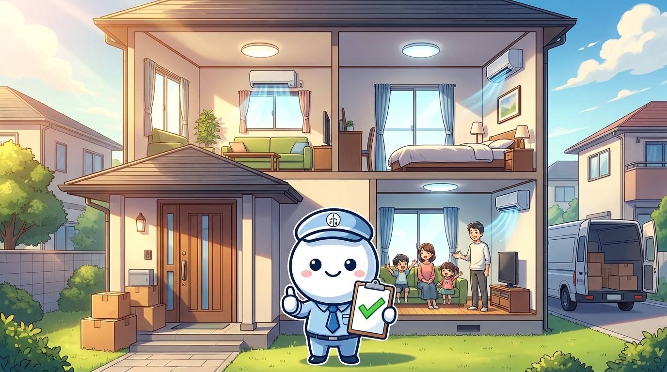那珂川市戸建てへのファミリー4台同時取付