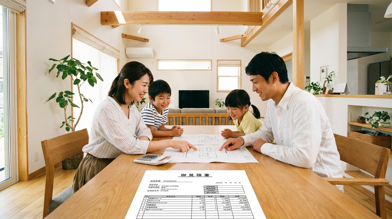 新築住宅の設備費用を検討するイメージ