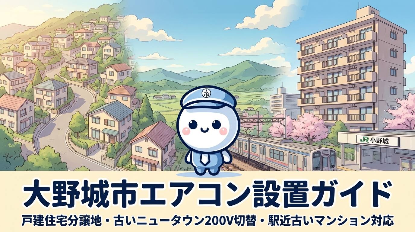 福岡県大野城市のエアコン工事ガイド
