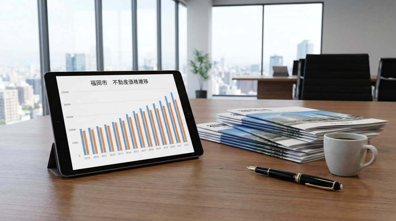 福岡市6区の不動産価格比較データのグラフイメージ