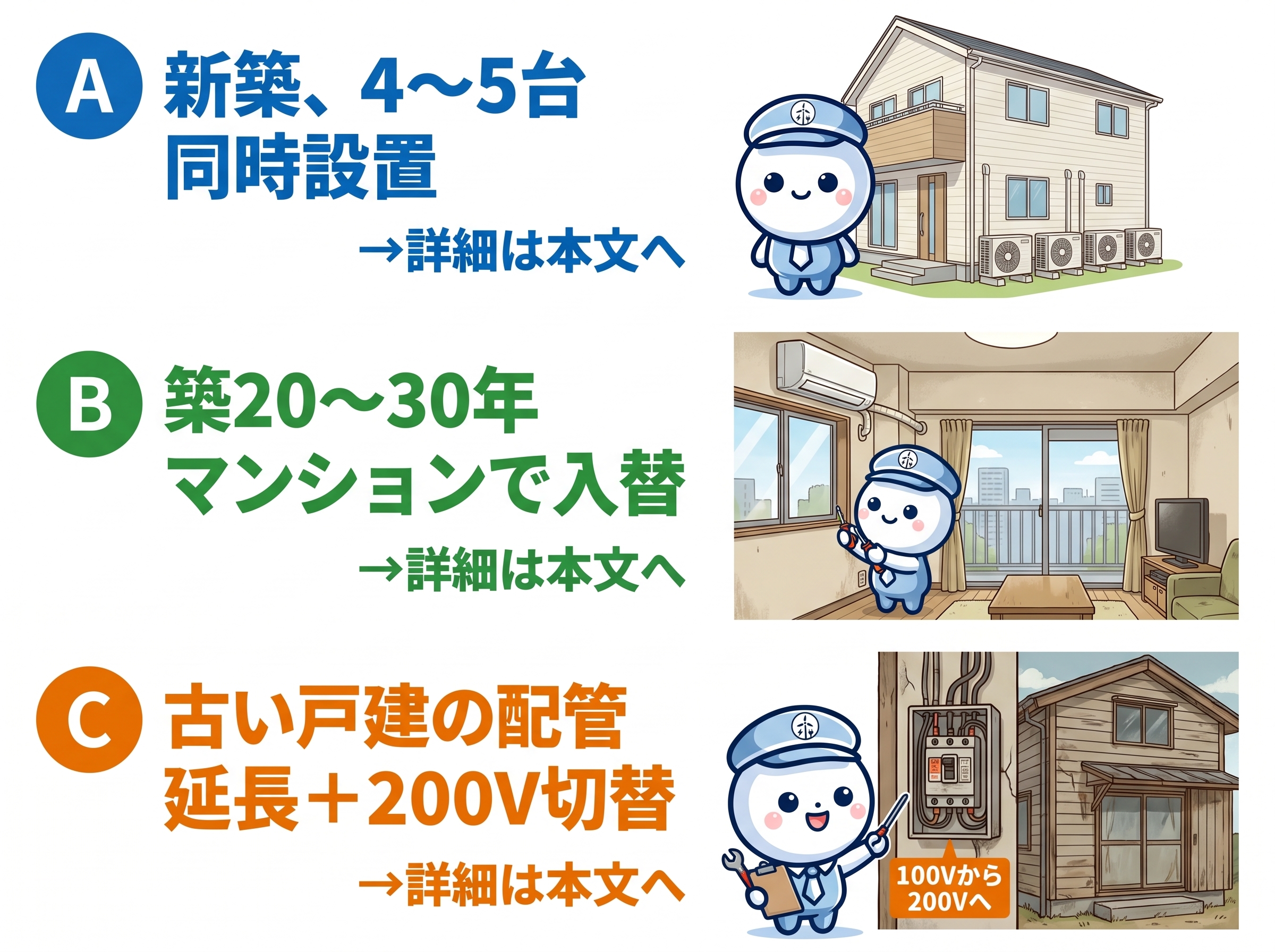 志免町でよくある工事3パターンの比較