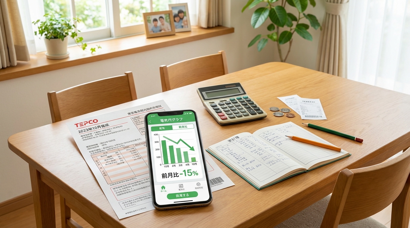 電気代のシミュレーションイメージ