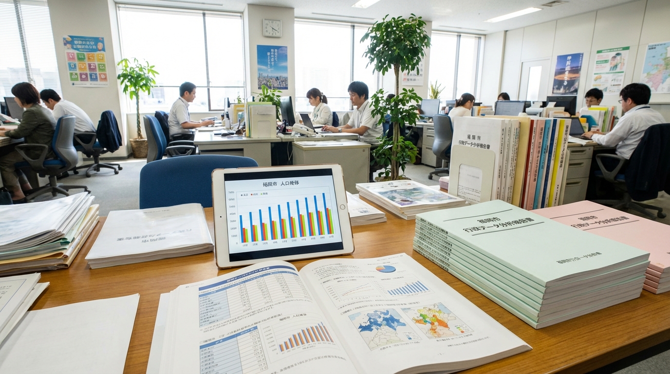 福岡市の区別空き家率データのイメージ