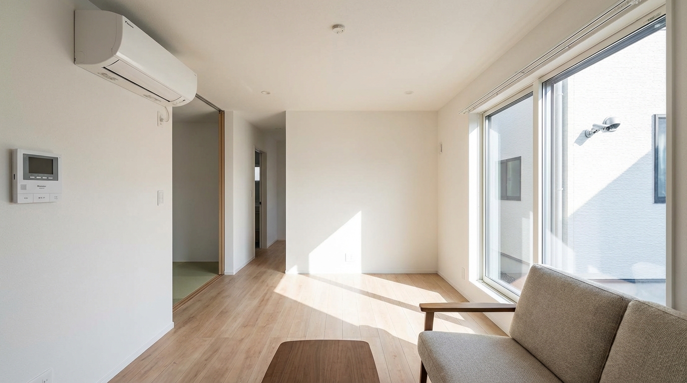 リノベーション完了後の快適なリビングのイメージ