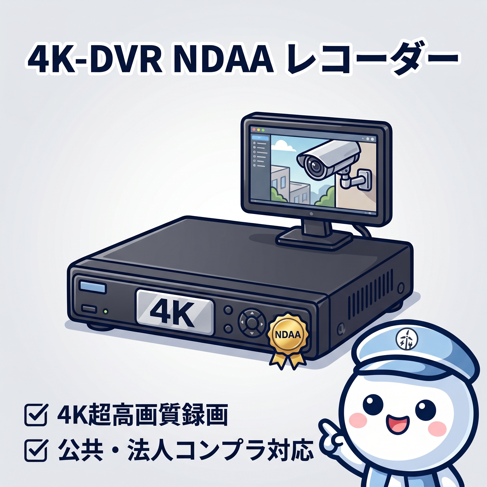 4K-DVR NDAA レコーダー