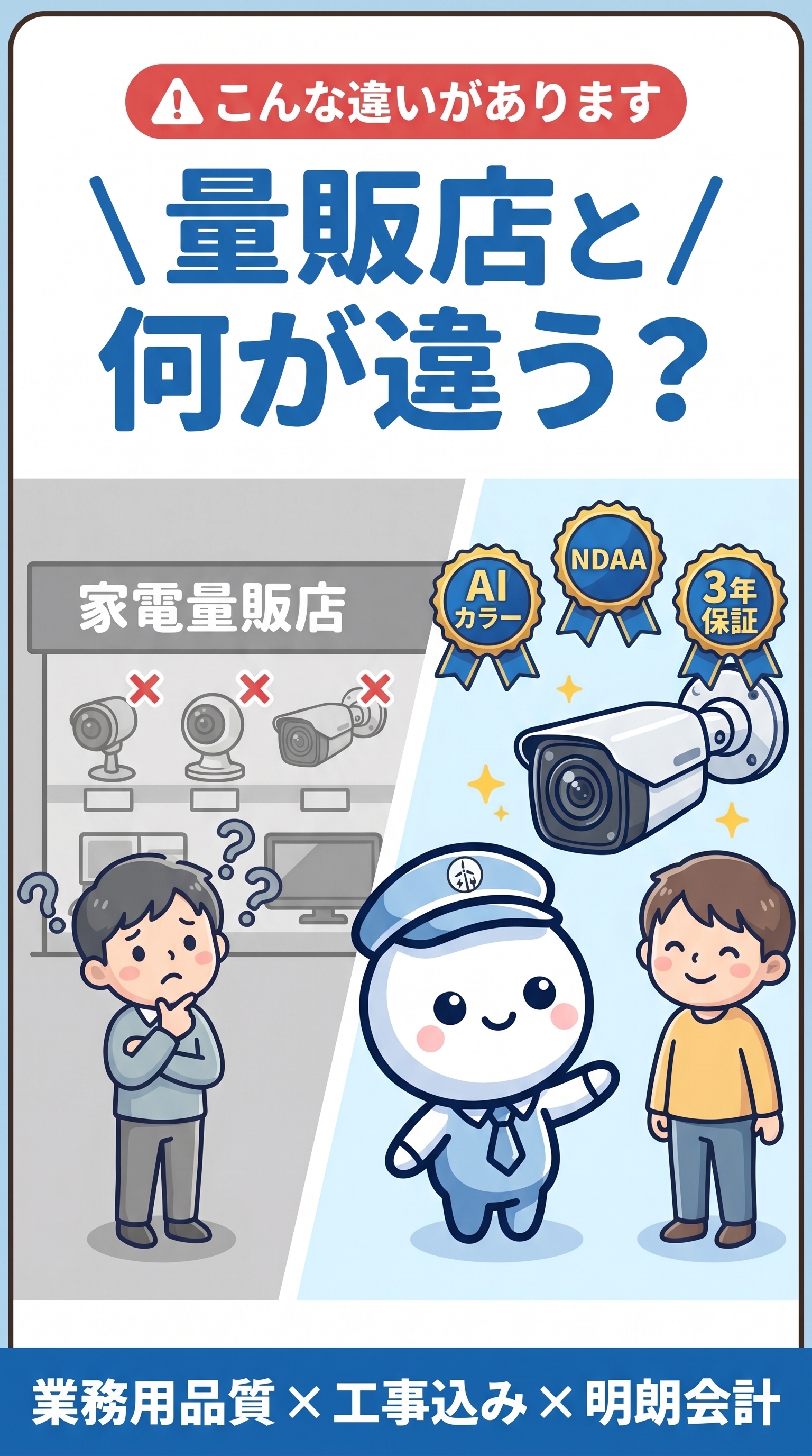 量販店との違い - 業務用品質と適正価格の両立