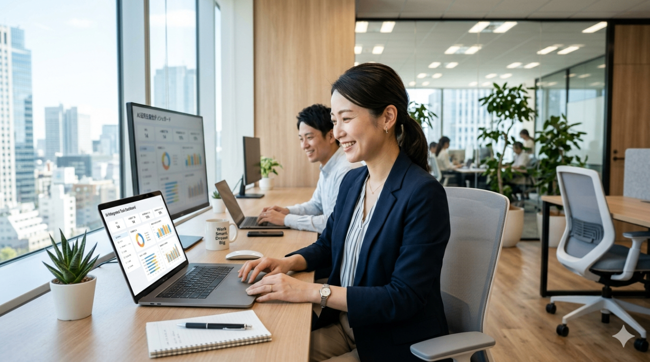 AIで効率化された業務